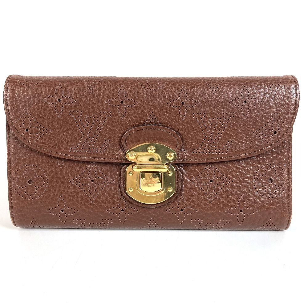 Louis Vuitton Wallet Portefeuille Amelia Monogram Mahina Brown