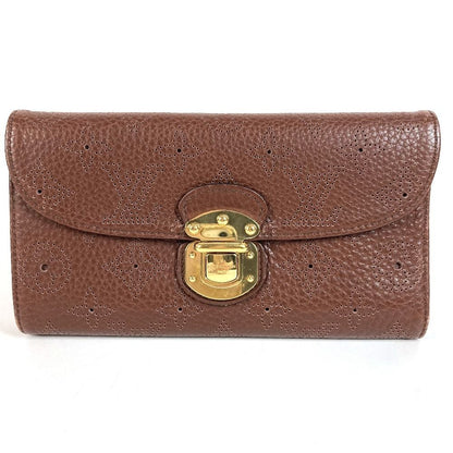Louis Vuitton Wallet Portefeuille Amelia Monogram Mahina Brown