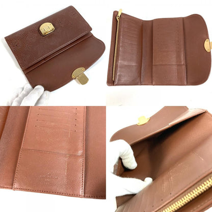 Louis Vuitton Wallet Portefeuille Amelia Monogram Mahina Brown — view 8