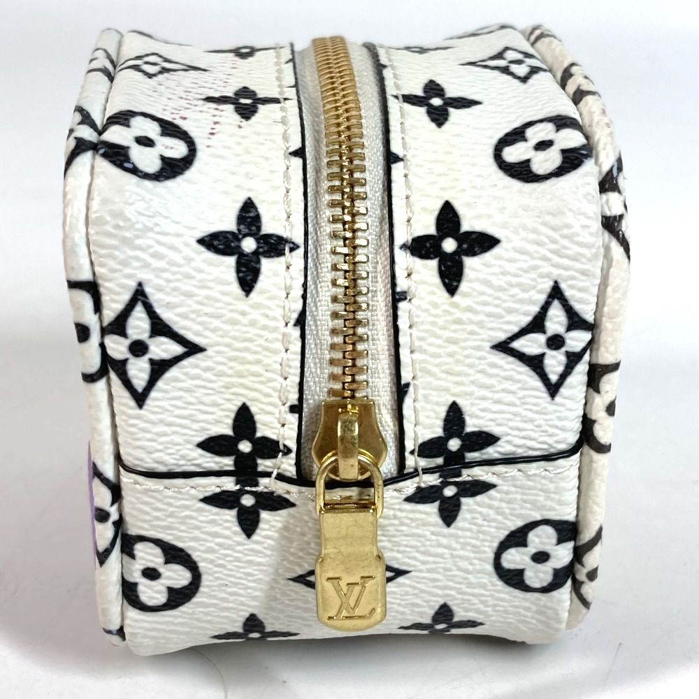 Louis Vuitton Pouch Porte-Monnaie Cube Monogram Giant Canvas White — view 5