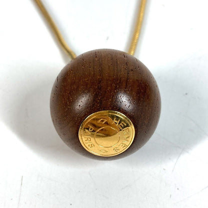 Hermes Necklace Series Wood Ball Gold — view 3