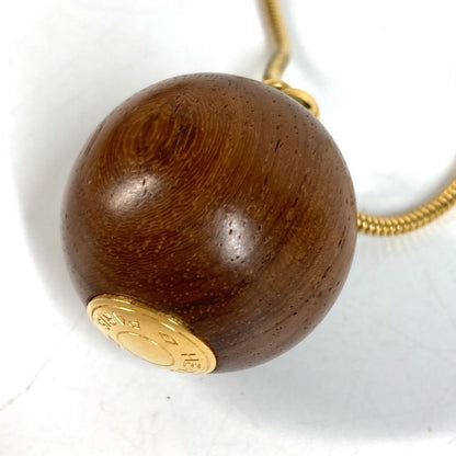 Hermes Necklace Series Wood Ball Gold — view 8