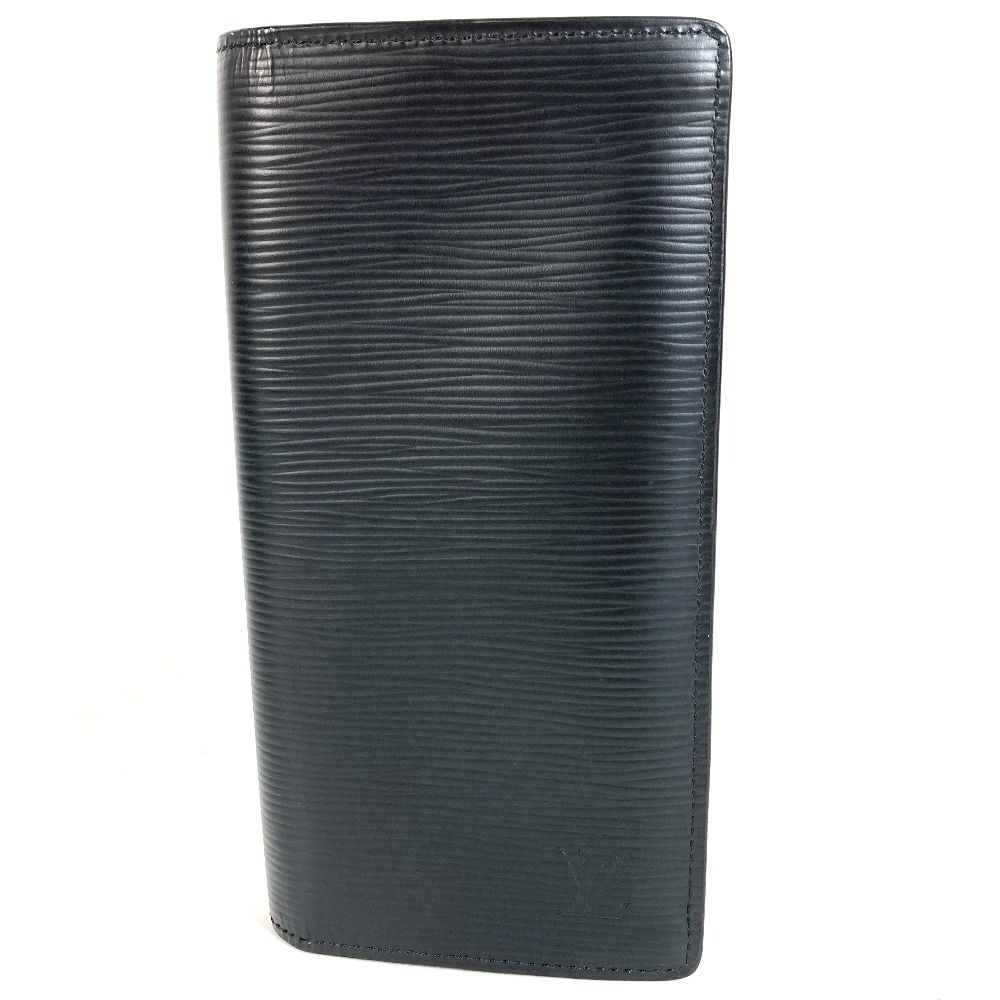 Louis Vuitton Wallet Portefeuille Brazza Epi Leather Noir Black