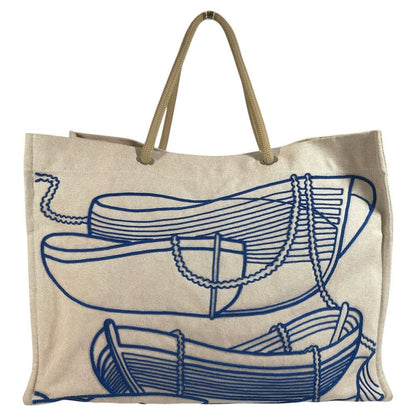 Hermes Shoulder Bag Thalassa Logo Cotton Beige — view 3
