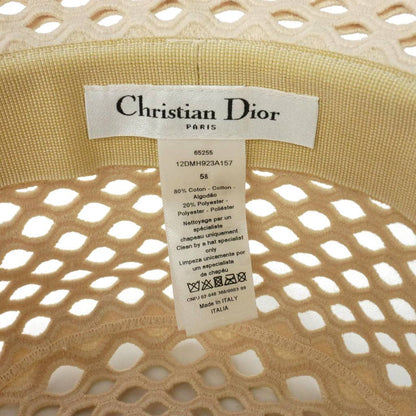 Dior Bob Hat Mesh Bucket Hat 58 Ivory White — view 7