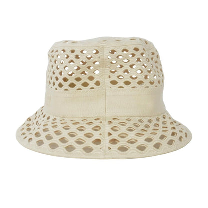 Dior Bob Hat Mesh Bucket Hat 58 Ivory White — view 2