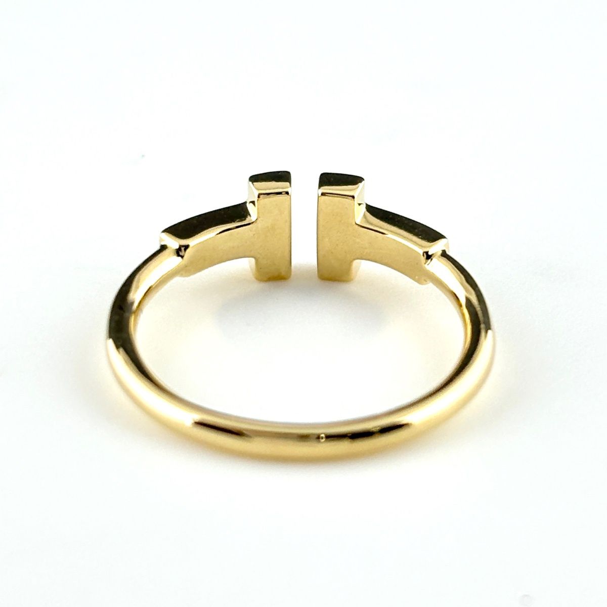 Tiffany & Co T Wire Diamond Ring YG Yellow Gold — view 5