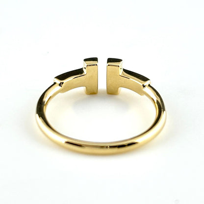 Tiffany & Co T Wire Diamond Ring YG Yellow Gold — view 5