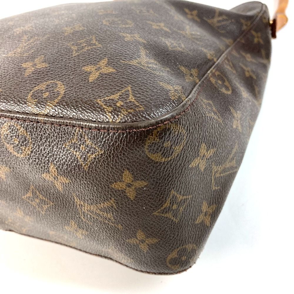 Louis Vuitton Shoulder Bag Looping GM Monogram Canvas Brown — view 6