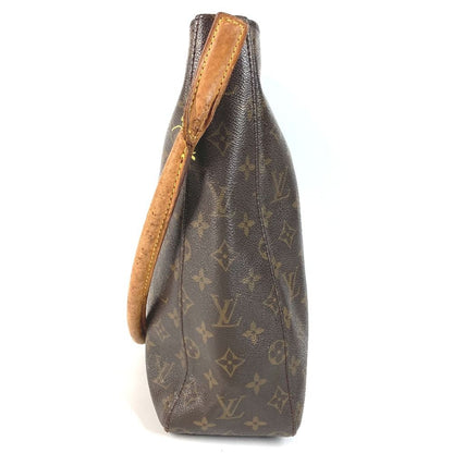 Louis Vuitton Shoulder Bag Looping GM Monogram Canvas Brown — view 4