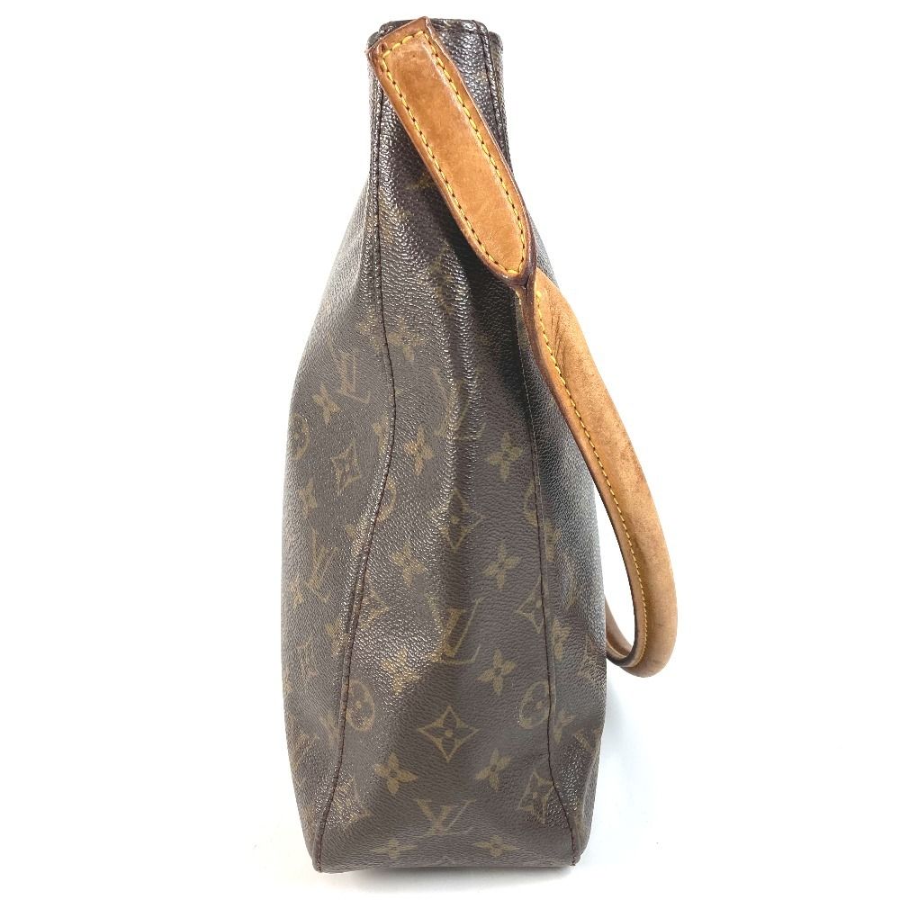 Louis Vuitton Shoulder Bag Looping GM Monogram Canvas Brown — view 3