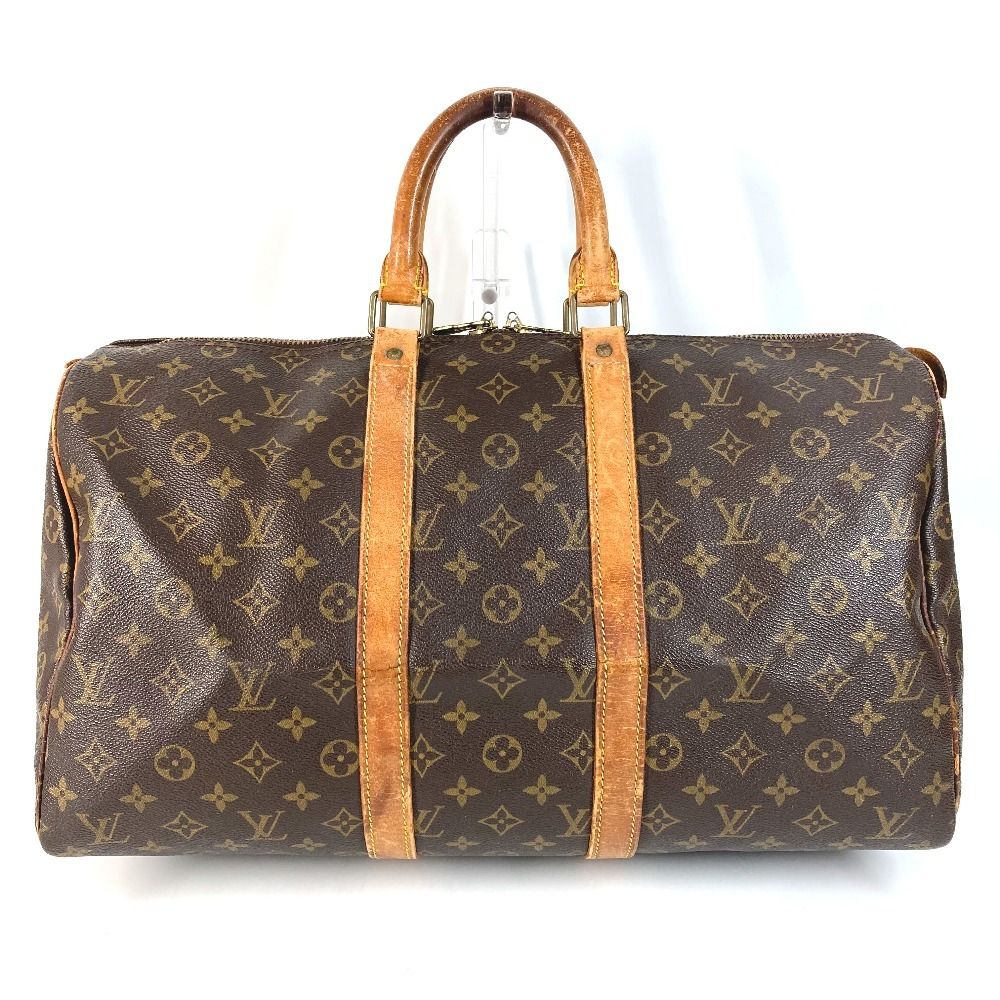 Louis Vuitton Boston Bag Keepall 45 Monogram Canvas Brown