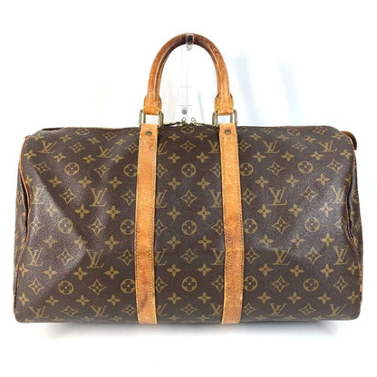 Louis Vuitton Boston Bag Keepall 45 Monogram Canvas Brown
