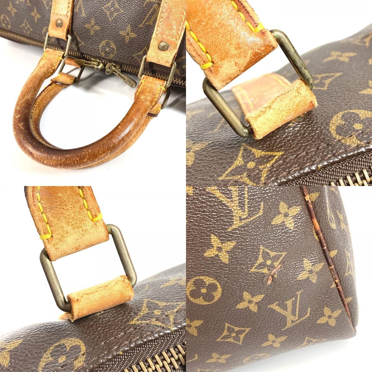 Louis Vuitton Boston Bag Keepall 45 Monogram Canvas Brown — view 8