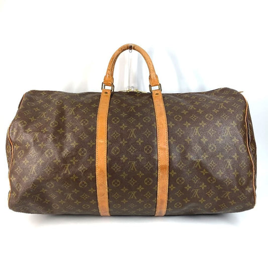 Louis Vuitton Boston Bag Keepall 60 Debeso Monogram Canvas Brown