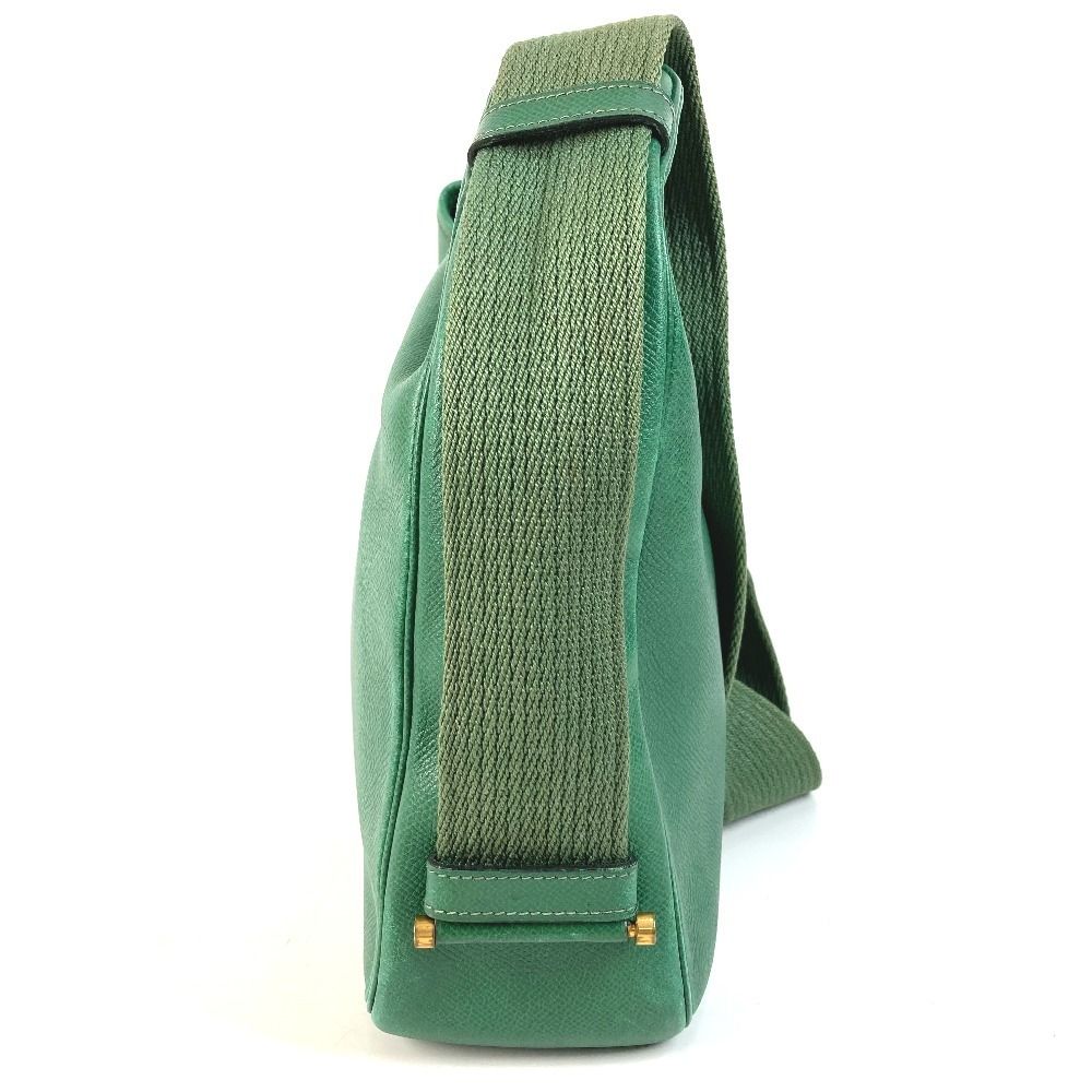 Hermes Shoulder Bag Saco Courchevel Green — view 4