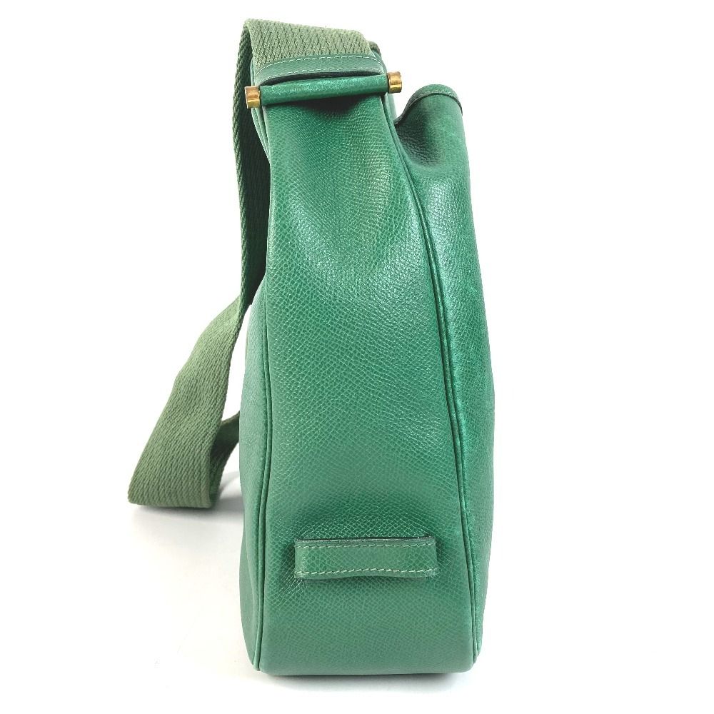 Hermes Shoulder Bag Saco Courchevel Green — view 3
