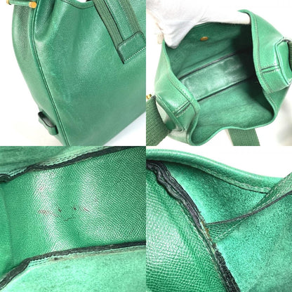 Hermes Shoulder Bag Saco Courchevel Green — view 8