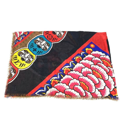 Louis Vuitton Shawl Etole Kabuki Silk Beige Scarf — view 3