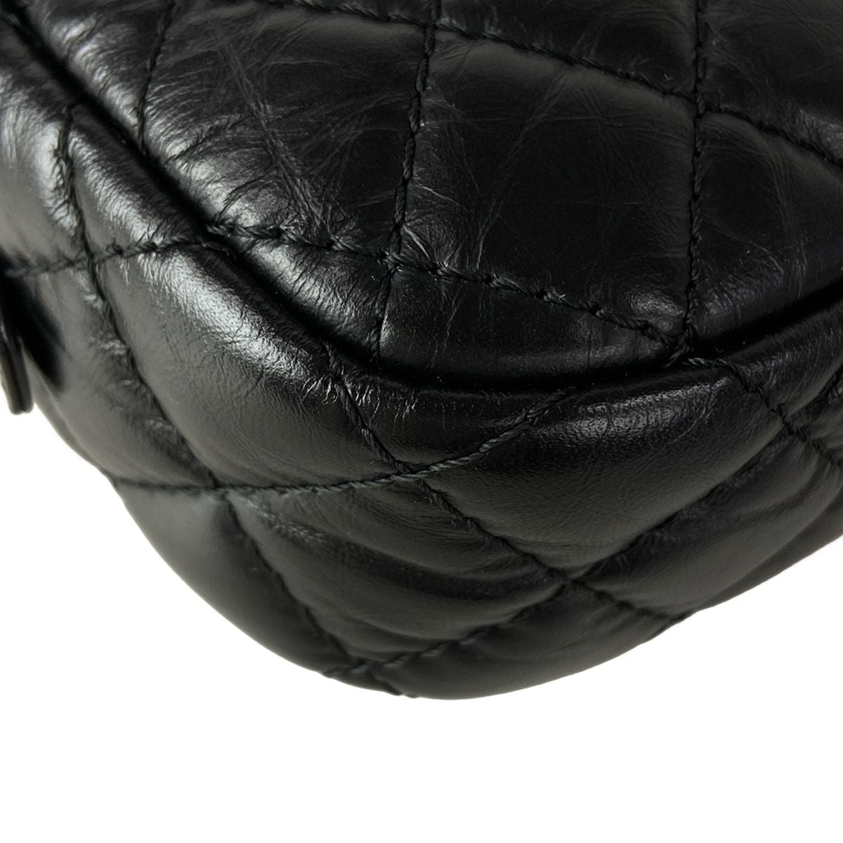 Chanel Shoulder Bag Quilted 2.55 Black Chain Gold Mademoiselle — view 7