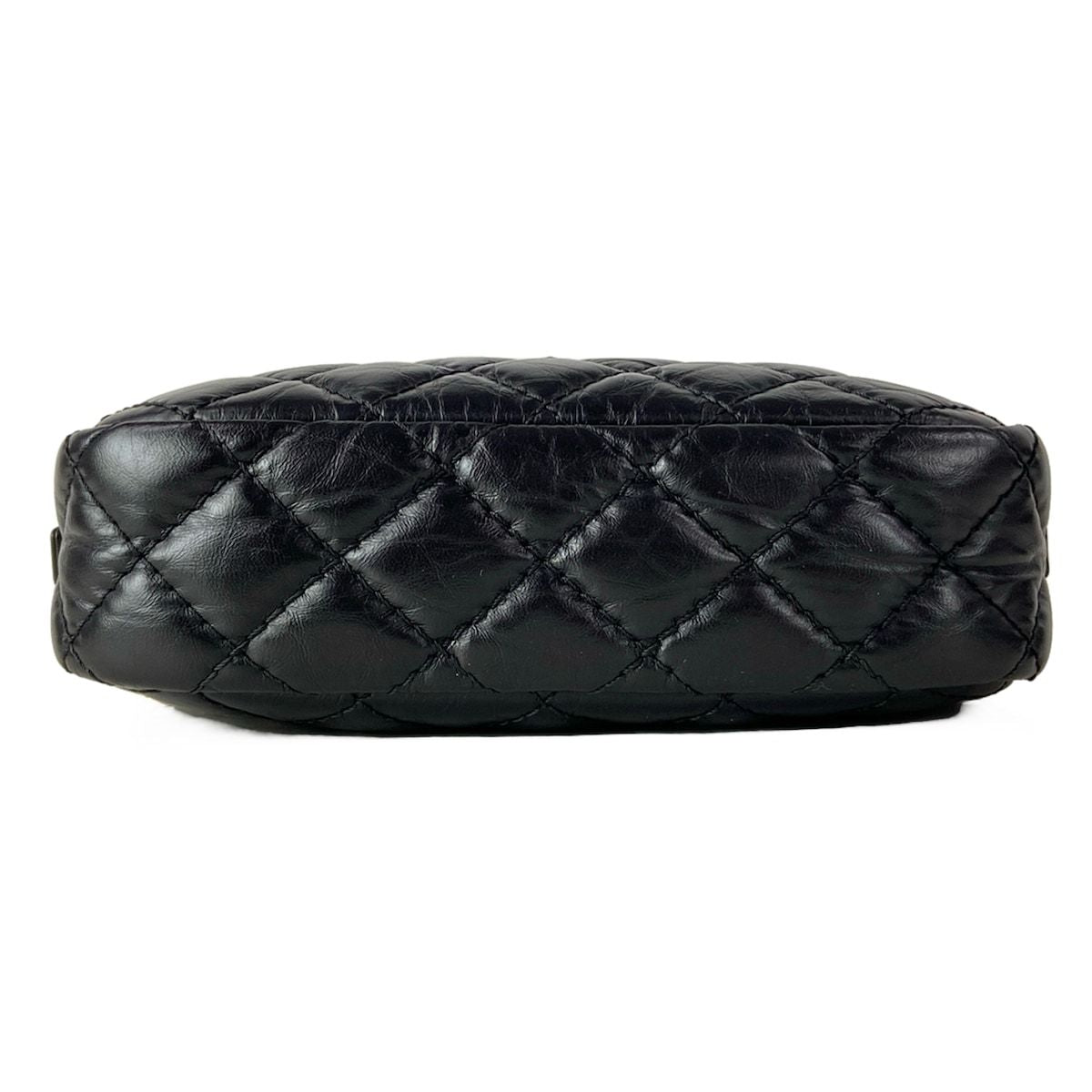 Chanel Shoulder Bag Quilted 2.55 Black Chain Gold Mademoiselle — view 5