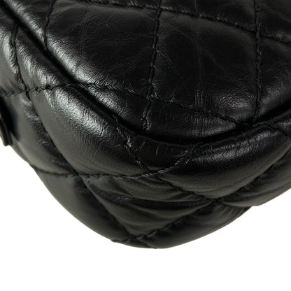 Chanel Shoulder Bag Quilted 2.55 Black Chain Gold Mademoiselle — view 9