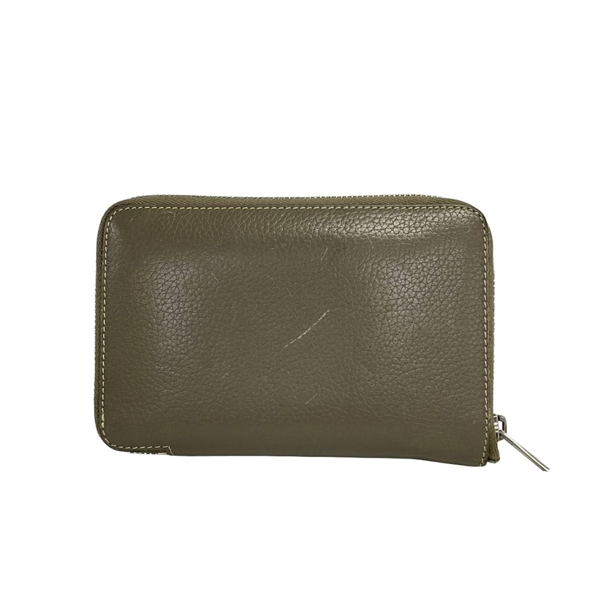 Celine Bifold Wallet Gray Beige Zip Around Leather — view 2