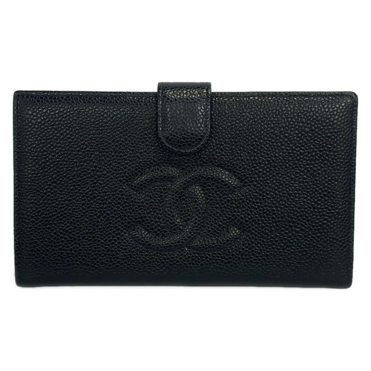 Chanel Wallet Black Clasp CC Logo
