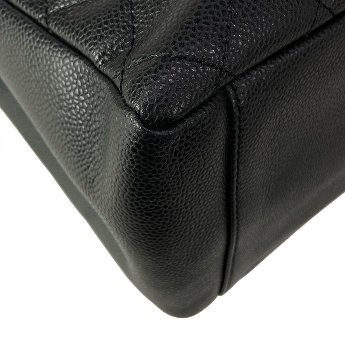 Chanel Tote Reproduction Chain Grand Shopping GST Black Shoulder Gold — view 9