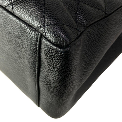 Chanel Tote Reproduction Chain Grand Shopping GST Black Shoulder Gold — view 8