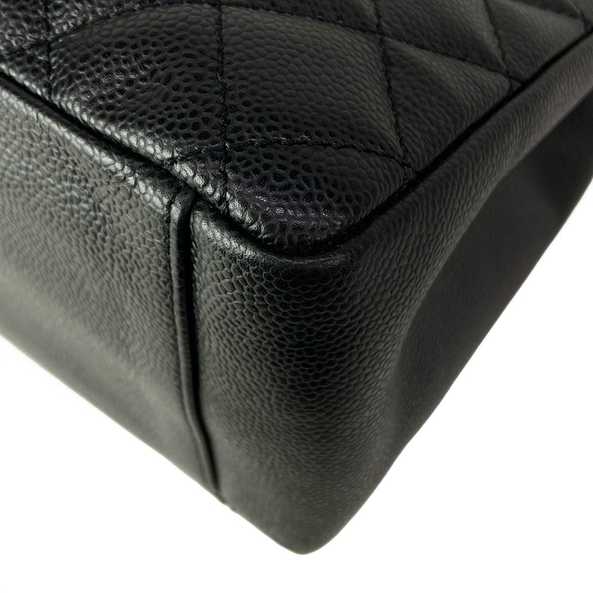 Chanel Tote Reproduction Chain Grand Shopping GST Black Shoulder Gold — view 6