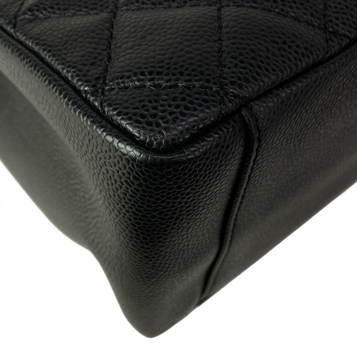 Chanel Tote Reproduction Chain Grand Shopping GST Black Shoulder Gold — view 7