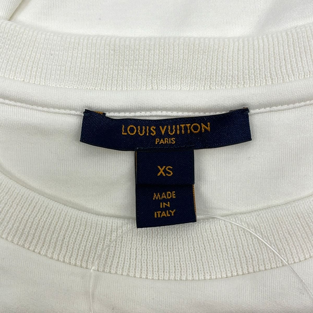 Louis Vuitton Short Sleeve T-Shirt XS Uol White Blue Crew — view 3