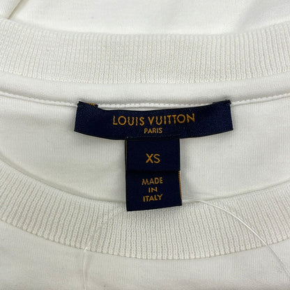 Louis Vuitton Short Sleeve T-Shirt XS Uol White Blue Crew — view 3