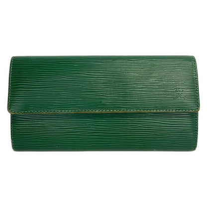 Louis Vuitton Wallet Epi Portefeuille Sarah Cloak Leather