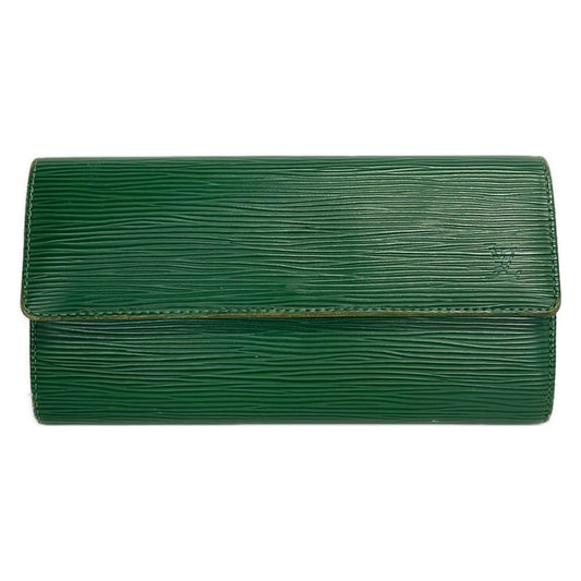 Louis Vuitton Wallet Epi Portefeuille Sarah Cloak Leather