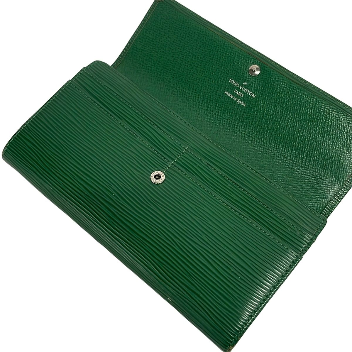 Louis Vuitton Wallet Epi Portefeuille Sarah Cloak Leather — view 3