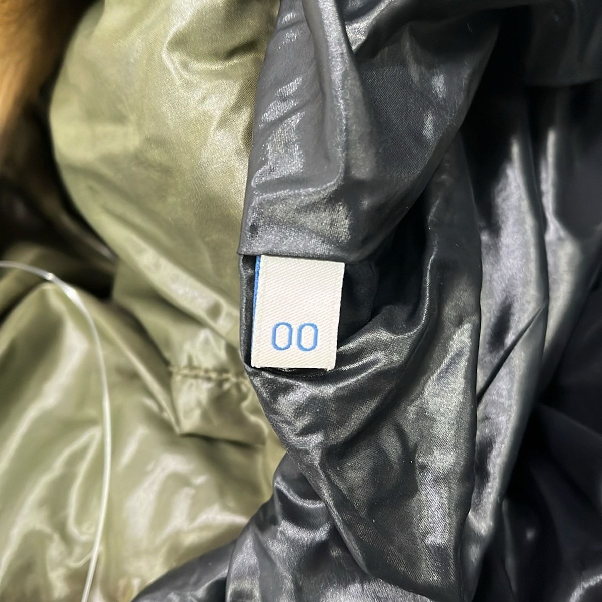 Moncler Down Coat 00 XS Khaki Long Sleeve Fur Winter — view 5