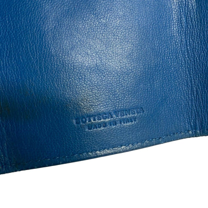 Bottega Veneta Key Case Dark Gray Blue Intrecciato 6 Key Holder Leather — view 5
