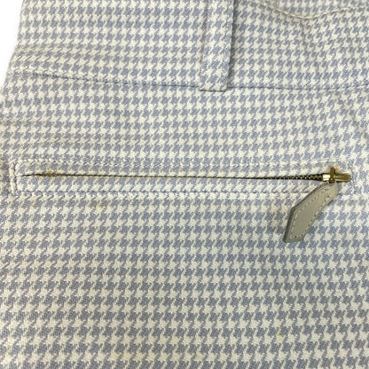 Hermes Pants 40 M Light Blue White Houndstooth — view 8
