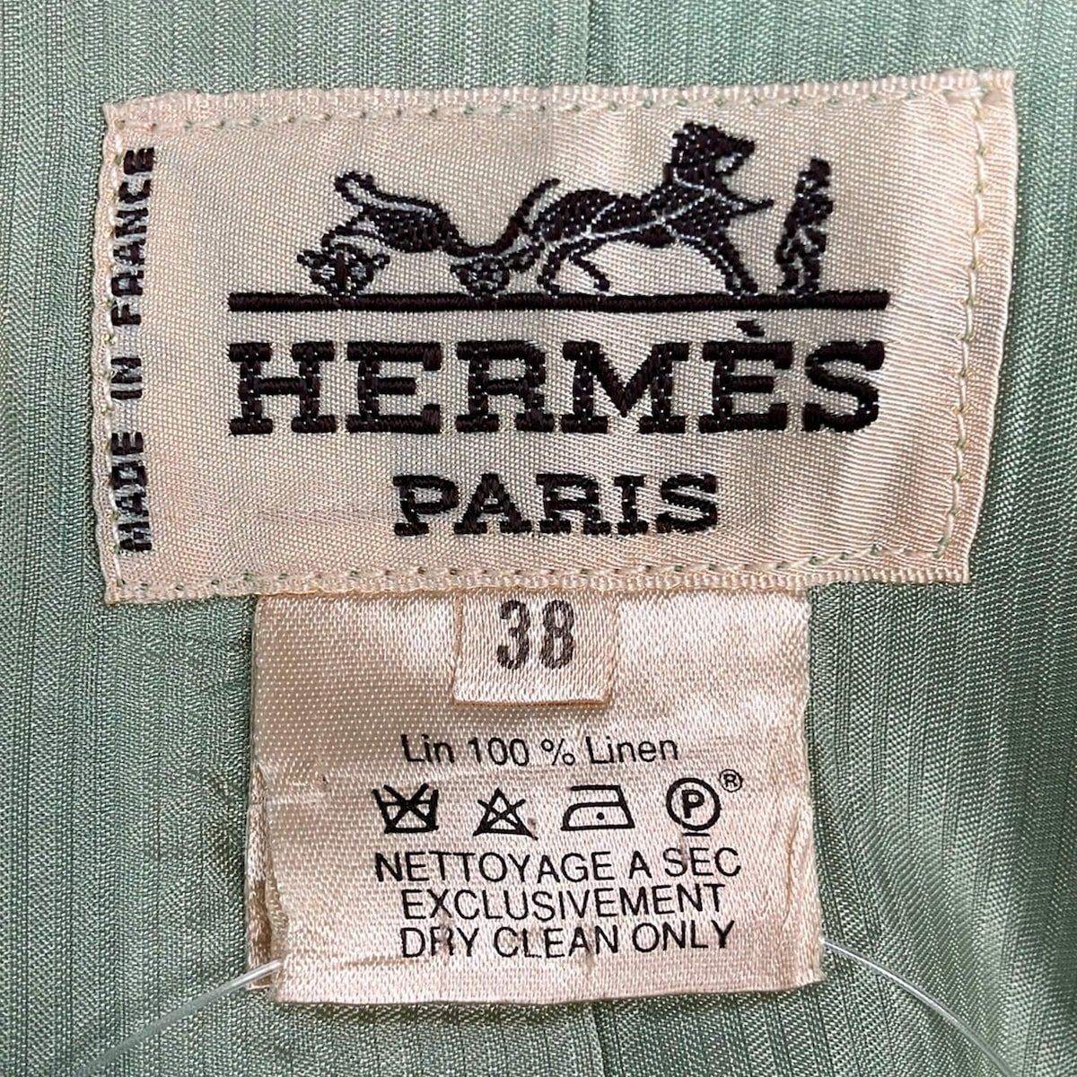 Hermes Jacket 38 M Green Hemp — view 3