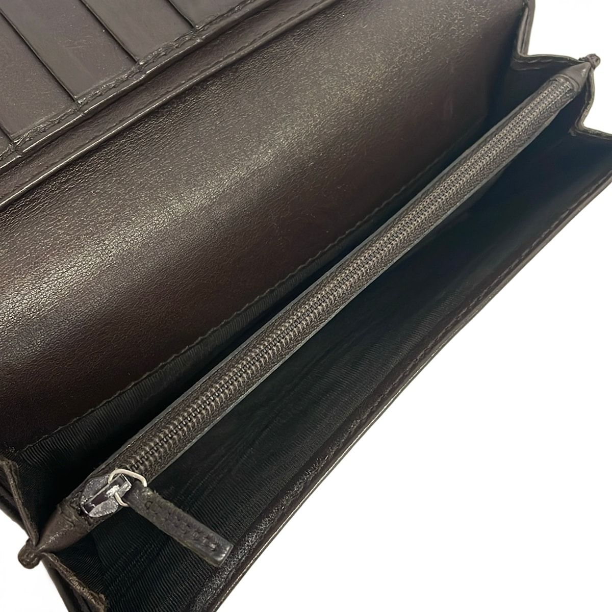 Gucci Wallet Light Brown Dark Silver GG Canvas Interlocking — view 4