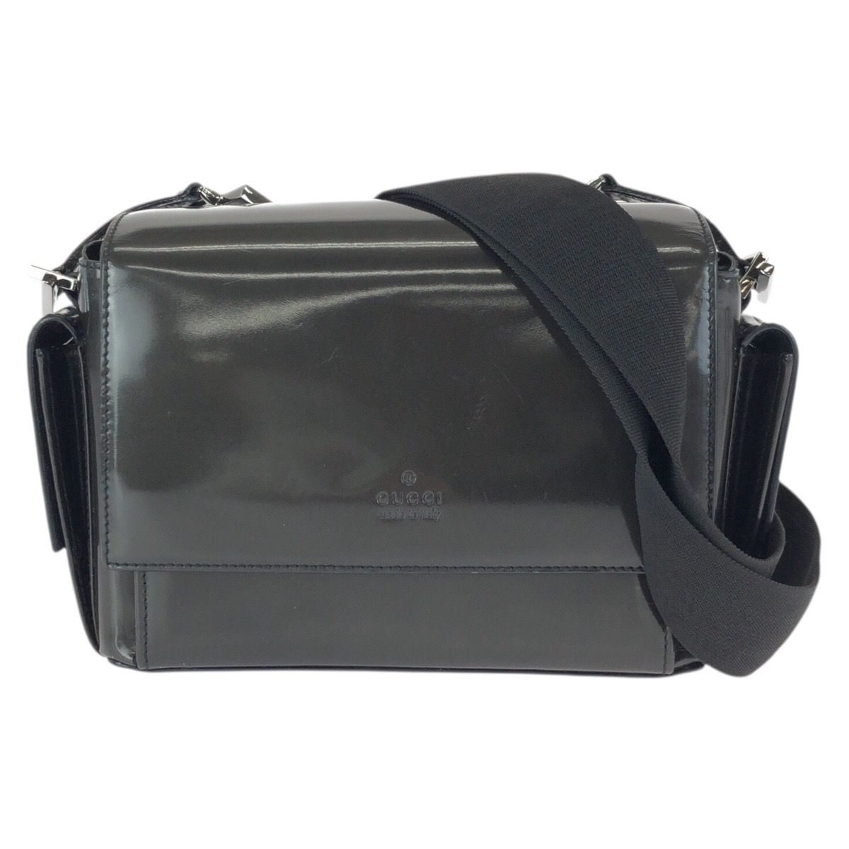 Gucci Gray Khaki Black Enamel 001 Shoulder