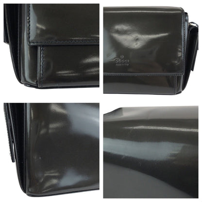 Gucci Gray Khaki Black Enamel 001 Shoulder — view 5
