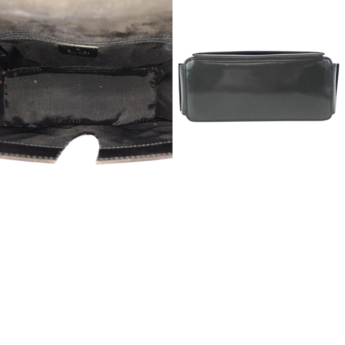 Gucci Gray Khaki Black Enamel 001 Shoulder — view 9