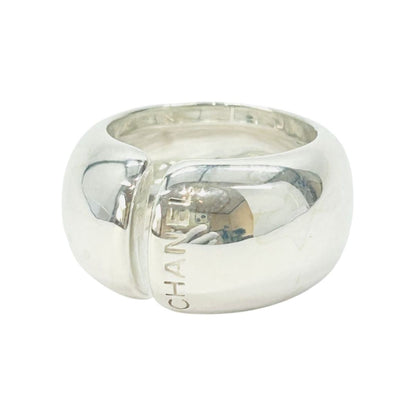 Chanel Logo 925 Sterling Silver Ring — view 2