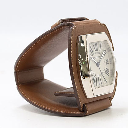 Cartier Roadster Travel Clock Quartz White Dial Table — view 2