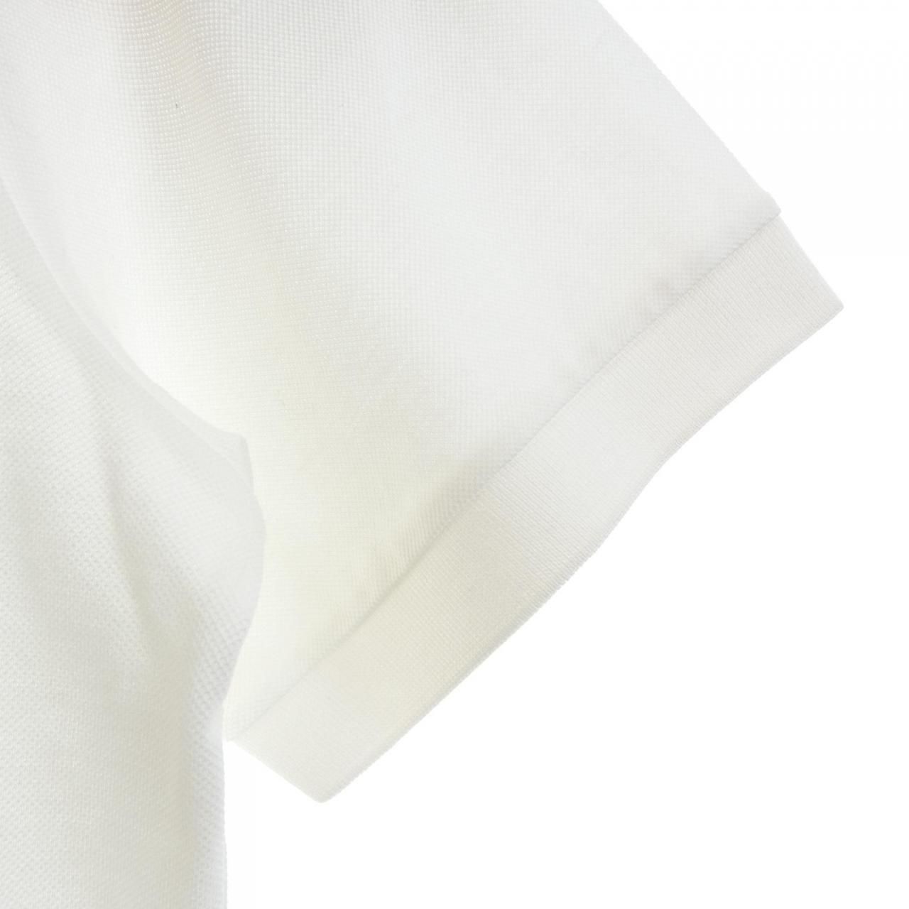 Prada Triangle Logo Pique Polo Shirt — view 6