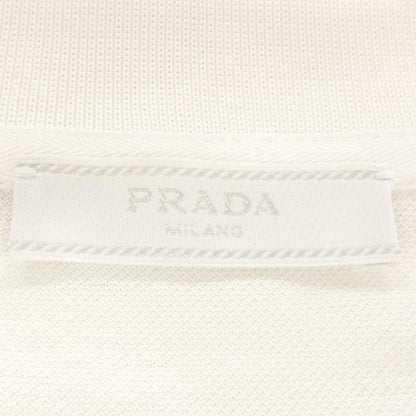 Prada Triangle Logo Pique Polo Shirt — view 4