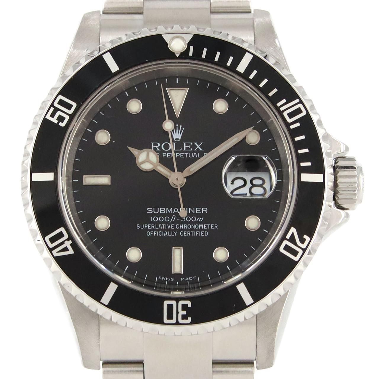 Rolex Submariner Date SS Automatic Winding D Number Watch
